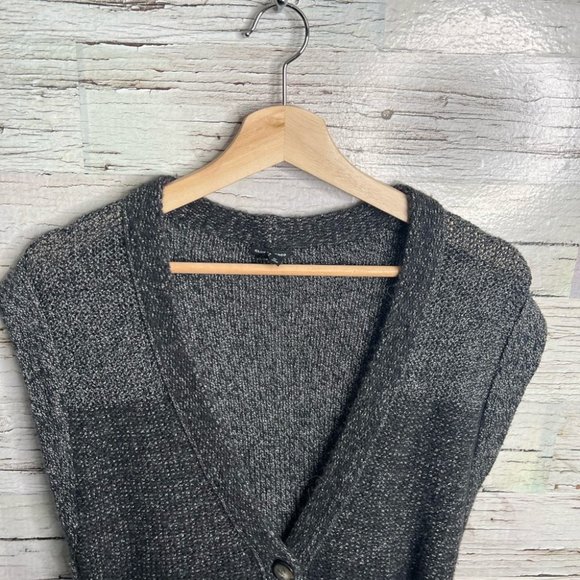 Club Monaco sweater vest oversized gray size xs wool blend - Picture 3 of 8